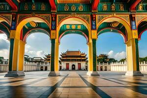 il mille dollari sala di il imperiale palazzo, hanoi, Vietnam. ai-generato foto