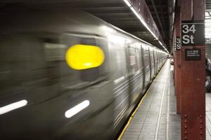 stazione della metropolitana di new york foto