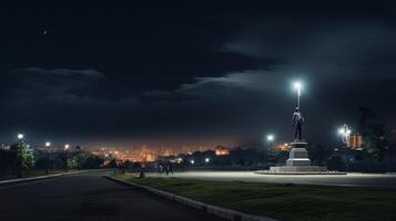 notte Visualizza di nazionale eroi acro. generativo ai foto