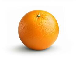 foto di arancia isolato su bianca sfondo. generativo ai
