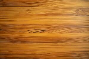 d'oro teak legna con un' delicato interazione di leggero e buio cereali legna struttura, ai generato foto