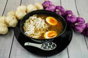 zuppa di ramen giapponese foto