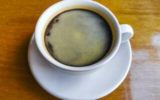 tazza di Americano nero caffè nel ristorante Messico. foto