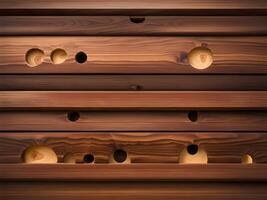 legna struttura sfondo con naturale modello con buco foto