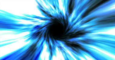 blu hypertunnel Filatura velocità spazio tunnel fatto di contorto vorticoso energia Magia raggiante leggero Linee astratto sfondo foto