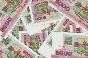 bielorusso banconote. vicino su i soldi a partire dal bielorussia. bielorusso rublo.3d rendere foto