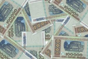 bielorusso banconote. vicino su i soldi a partire dal bielorussia. bielorusso rublo.3d rendere foto