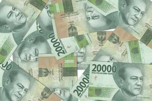 indonesiano banconote. vicino su i soldi a partire dal Indonesia. indonesiano rupia.3d rendere foto