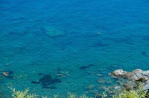 bellissimo paesaggio marino di pomos villaggio nel Cipro foto