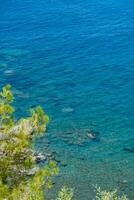 bellissimo paesaggio marino di pomos villaggio nel Cipro foto