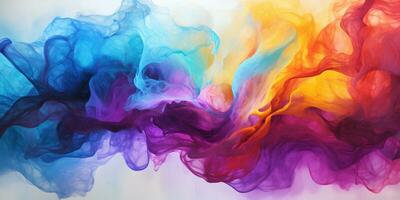 astratto colorato grafico movimento su sfondo, creativo onde di pendenza colore Fumo e liquido, ai generativo foto