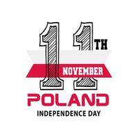 novembre 11, Polonia indipendenza giorno. contento indipendenza giorno di Polonia foto