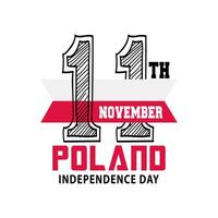 novembre 11, Polonia indipendenza giorno. contento indipendenza giorno di Polonia foto