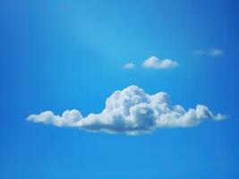 un' grande nube nel un' cielo. astratto blu sfondo generativo ai foto