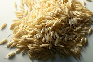 un' semplice fondale migliora il isolato bellezza di riso cereali ai generato foto