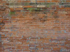 sfondo di muro di mattoni rossi in stile industriale foto