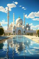 grande moschea illustrazione ai generativo foto