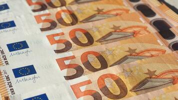 sfondo delle banconote in euro foto