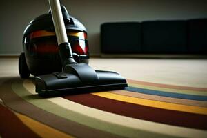 efficiente tappeto moderno vuoto più pulito. creare ai foto