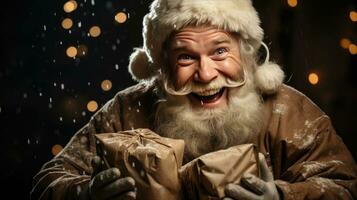 allegro genere Natale inverno nuovo anno festivo sorridente Santa Claus foto