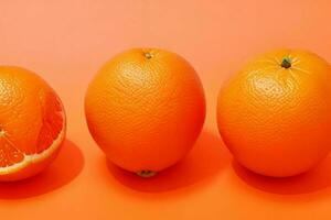 arancia frutta. sfondo. ai generativo professionista foto