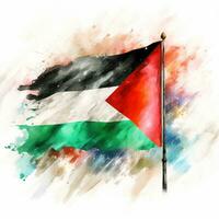 un Immagine di il palestinese bandiera. gratuito Palestina, gratuito gazza, astratto arte, rosso, verde, nero. guerra nel il mezzo est. generativo ai foto