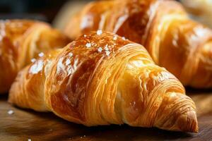 Marrone dorato fatti in casa brioche. creare ai foto