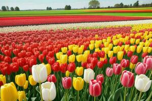 tulipano fiore. sfondo. ai generativo professionista foto