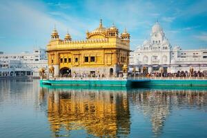 ikh gurdwara d'oro tempio armandir sahib , amritsar, punjab, India foto