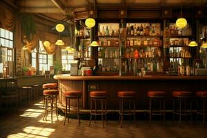 autentico bar interno Vintage ▾ soppalco. creare ai foto