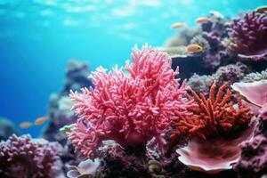 spettacolare coralli scogliera. creare ai foto