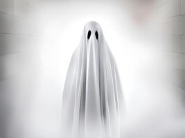 fantasma su un' buio sfondo, 3d illustrazione foto