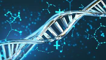 dna e biologia 3d foto