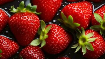 fresco fragola fetta sfondo su bianca sfondo. ai generato. foto