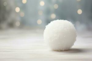 capriccioso vuoto palla di neve decorazione. creare ai foto