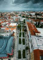 aereo fuco panoramico Visualizza di storico città di braga nel settentrionale Portogallo foto