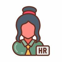 hr manager icona nel vettore. illustrazione foto