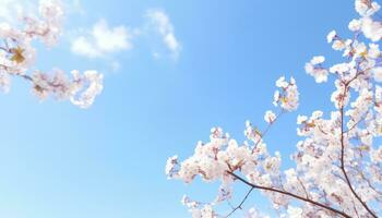 sereno all'aperto Visualizza fiori nel incontaminato bellezza ai generato foto