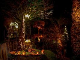 Natale tempo nel il giardino foto