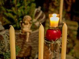 Natale tempo nel il giardino foto