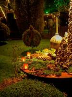 Natale tempo nel il giardino foto