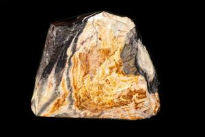 macro minerale pietra agata su un' nero sfondo foto