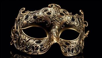 opulento antico masquerade maschera trasuda italiano eleganza generato di ai foto