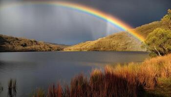 vivace colori di natura creare maestoso bellezza generato di ai foto