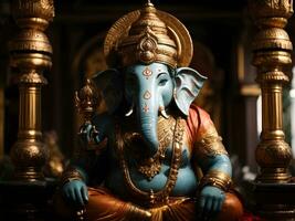 Ganesha statua nel il templ foto