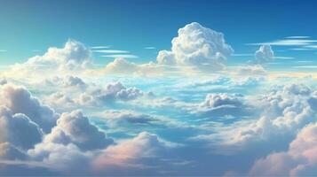 bellissimo nube nel il natura ai generato foto