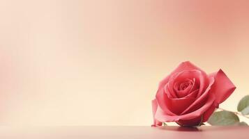 pastello romanza fiore sfondo romantico ai generato foto