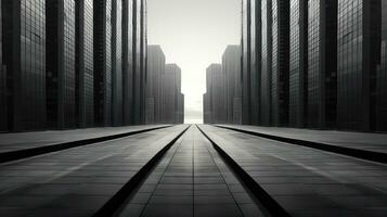 grattacielo moderno grigio città sfondo ai generato foto