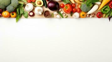 azienda agricola telaio cibo fresco superiore Visualizza ai generato foto