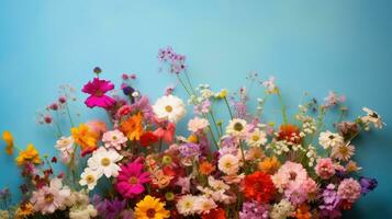 floreale colorato fiore sfondo minimalista ai generato foto